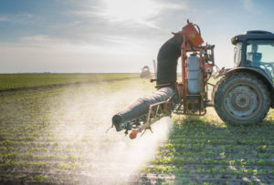 30431095 - tractor spraying soy