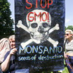 57066115 – 5/21/16, Croatia protesters with stop Monsanto sign