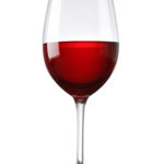 Red wine glass